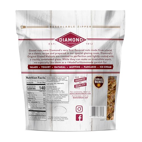 Image of Diamond of California Original Glazed Walnuts, 7.5 oz (6 Pack)