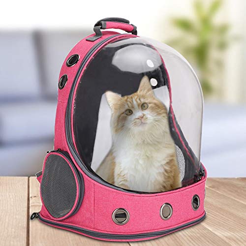 Mochila para animais de estimação, bolsa transparente para gatos, suprimentos para transporte de ani