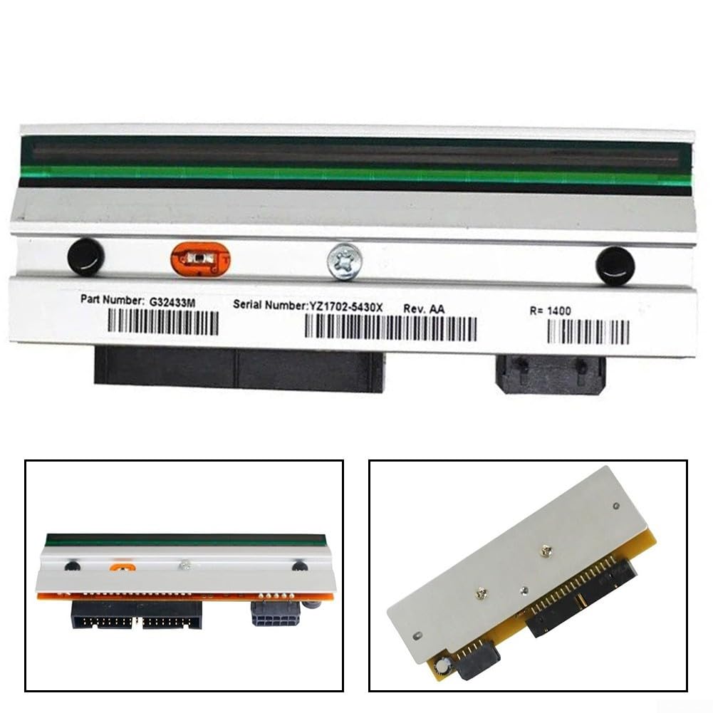 Testina di stampa termica G32433M compatibile con stampante Zebra 105SL PLUS 300dpi per un controllo uniforme della densità di stampa di etichette