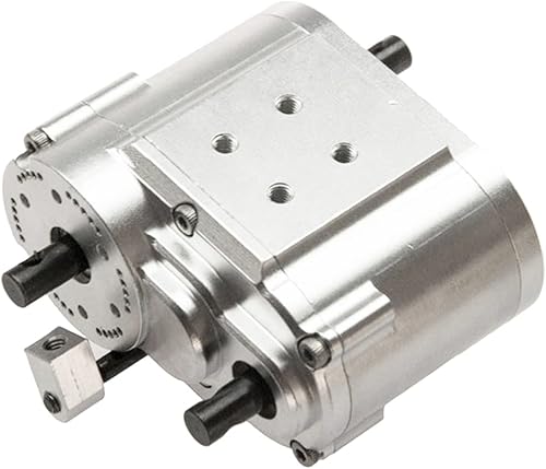 XUCHIL Caja de cambios de caja de transferencia de 2 velocidades de metal para D90 Axial SCX10 110 RC Crawler Accesorios de coche