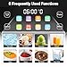 AMZCHEF 8-IN-1 Professional Smoothie Blenders for Kitchen with Innovative LED Panel, 2000W Blender Smoothie Maker with 8 Menu and 10 Speed, 2L Blenders for Smoothies, Ice Cream & More, Shiny Grey