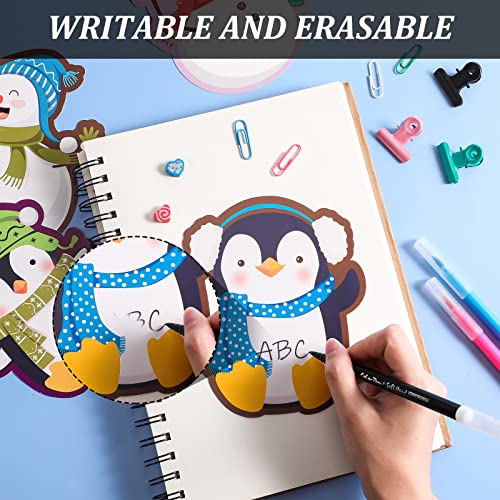 90 Pieces Winter Cutout Decorations Winter Mix Cut Outs Christmas Snowflake Snowman Cutouts Mini Winter Bulletin Board For Classroom Christmas Winter Party Holiday Decorations (Snowman) #TOP3