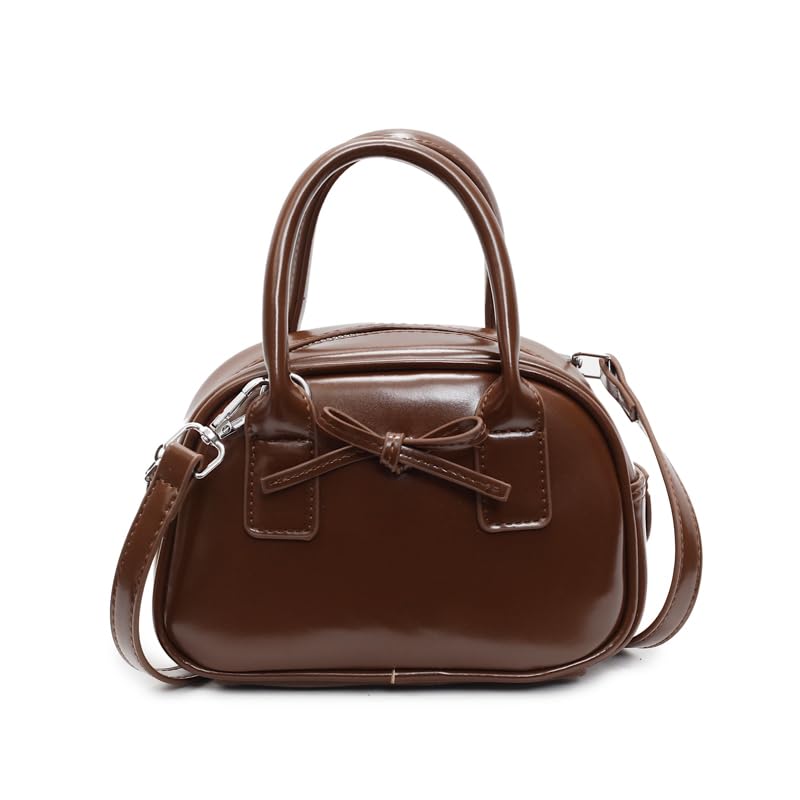 Fiorky 2025 bolsos nuevos para mujeres Bolsos de damas de moda y bolso de hombro femenino Bowknot PU Cuero Versátil Bolso Versátil Gran capacidad Bolsa de viajes de Viajes Bolso de compra