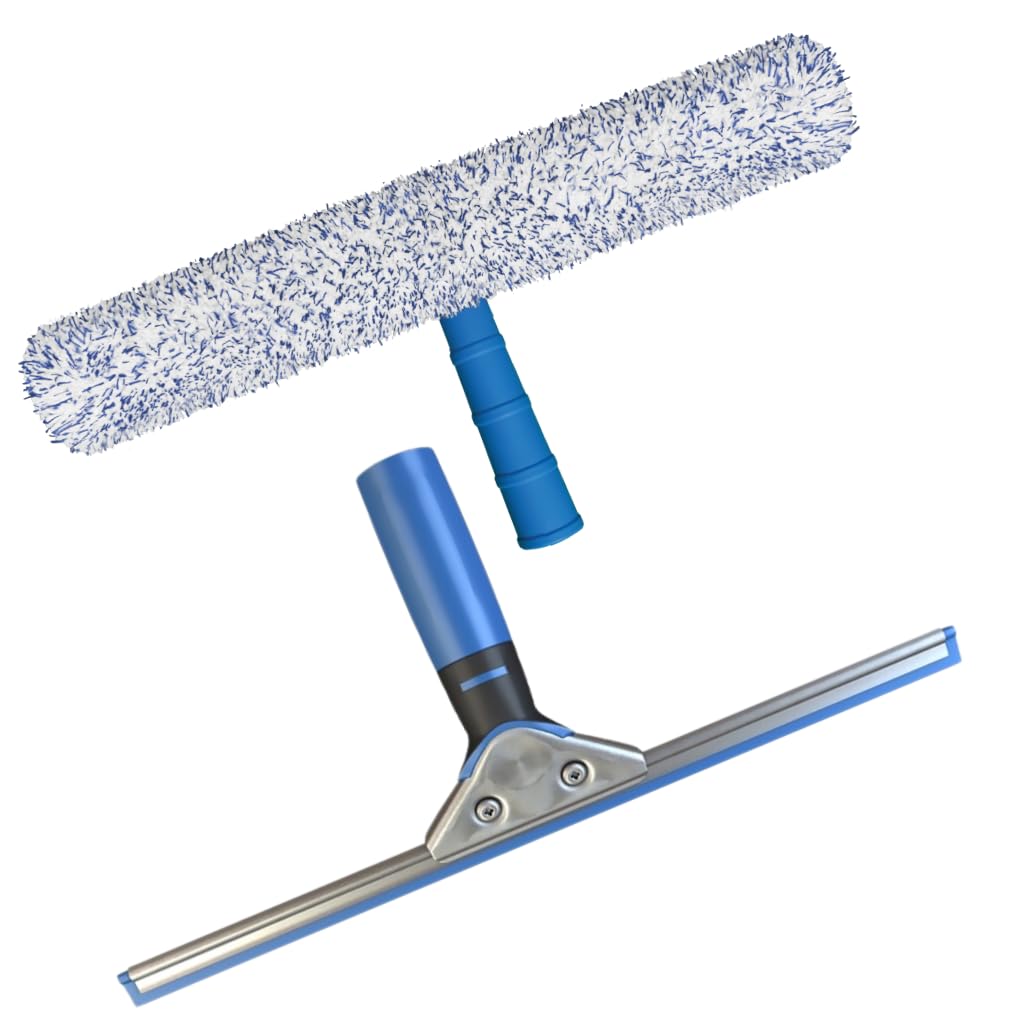 EnduroShield Squeegee Combo - Professional Grade Glass Cleaners for Sparkling Windows and Surfaces, Ergonomic Design