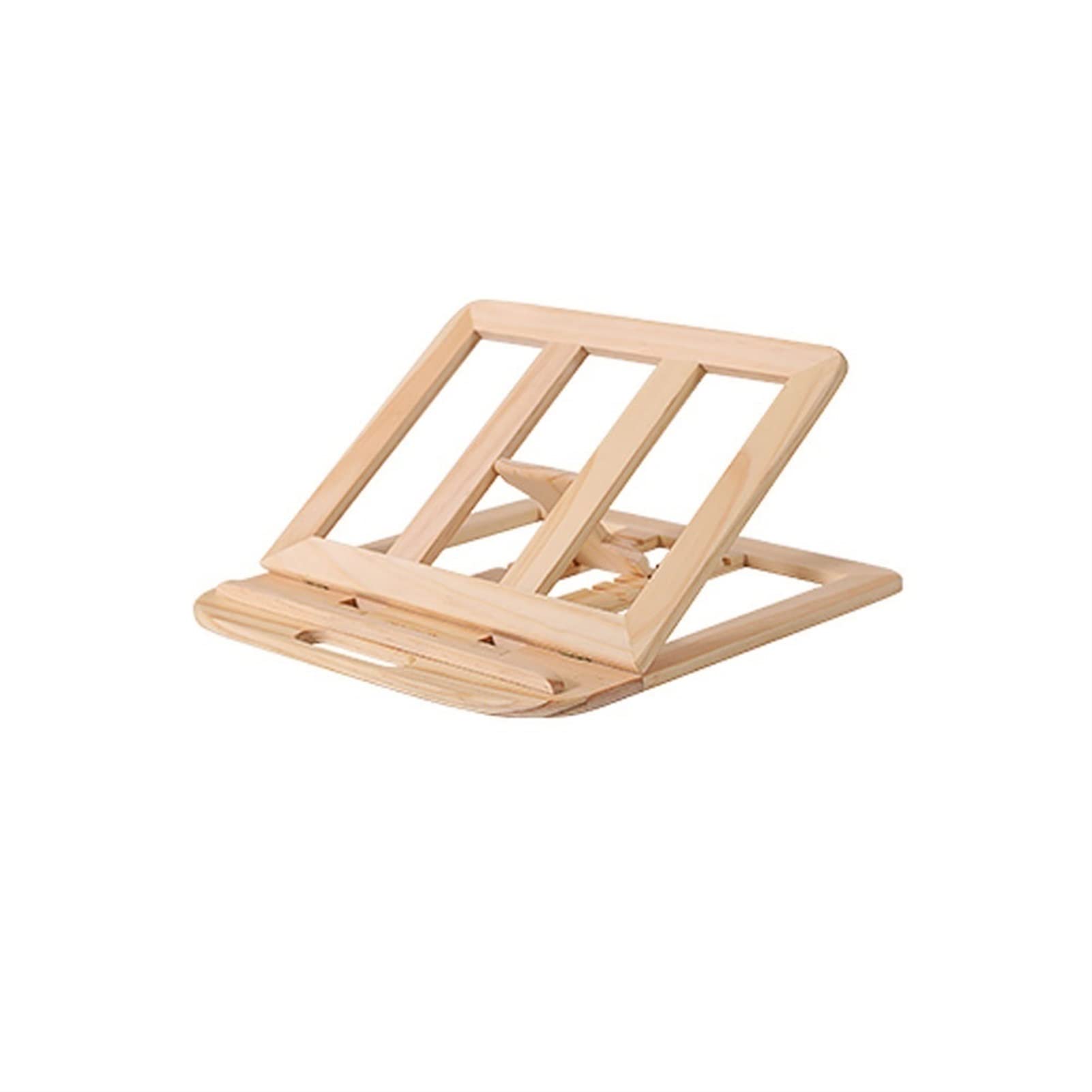 Famousgoods A Laptop Holder Laptop Wooden Folding Vertical Stand Portable Flat Mini Stand Desktop Lifting Increased Heat Dissipating Rack Suitable For Book Files Computer Stand (Color : )