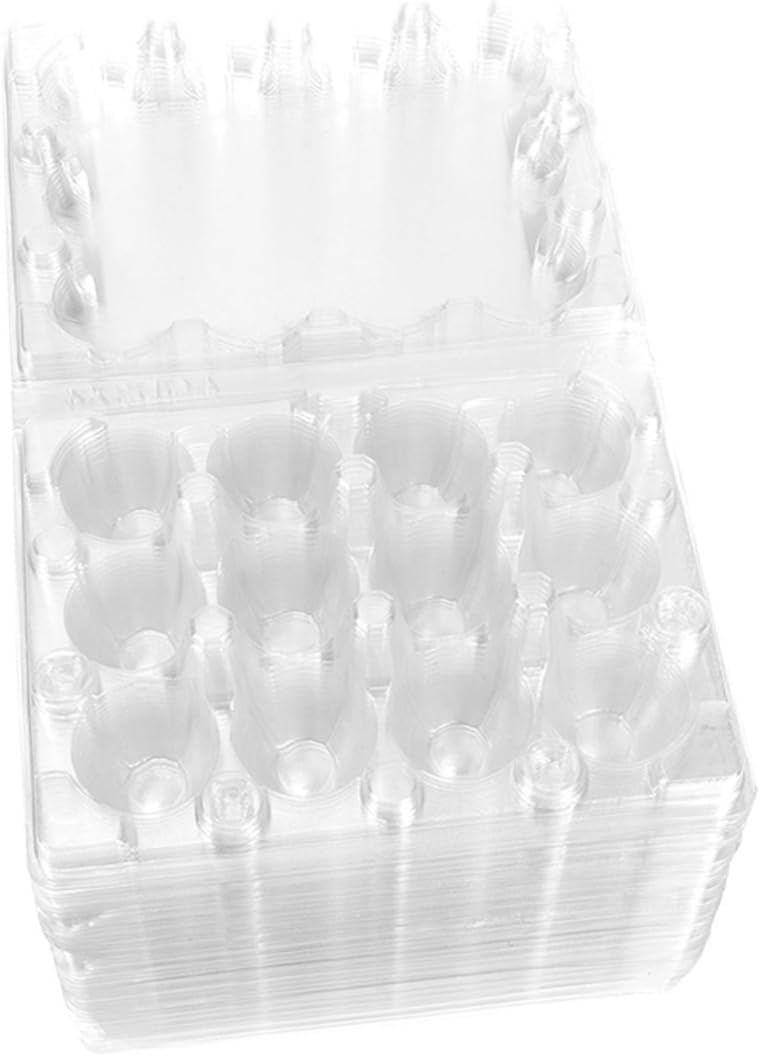 Egg Tray Carton for Quail Eggs 100pcs Plastic Easy to Use and Portable Storage