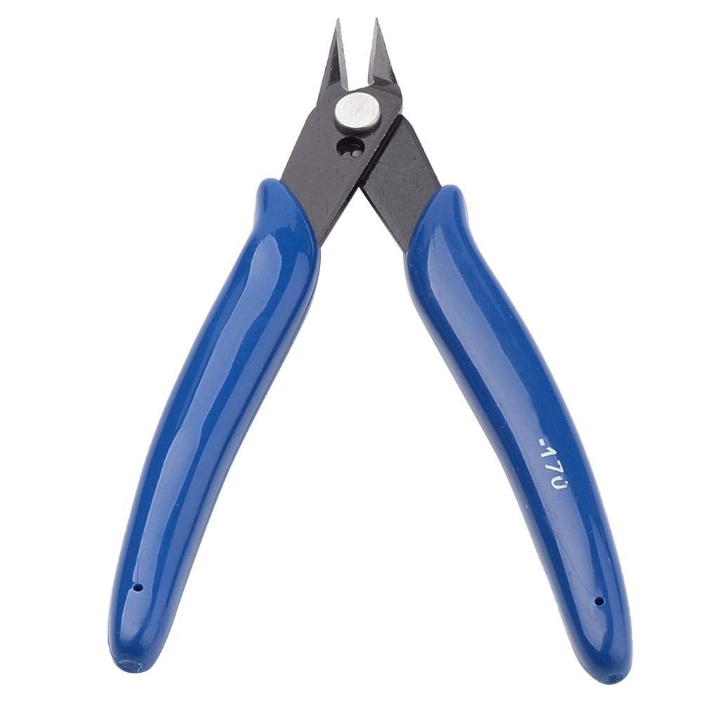 Lbvzxkad Blue Bottom Electronic Scissors Pliers Diy Handmade Jewelry Jewelry Steel Pliers Hardware Tools Size 1