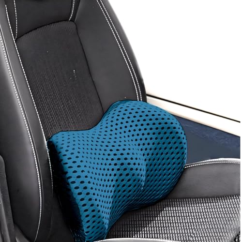 Retoo Lendenkissen Orthopädisches 23x13x46 cm, Lendenwirbelkissen aus Memory Foam, Rückenstützkissen mit Atmungsaktives Material, Universell für Bett, Stuhl, Auto, zur Schmerzlinderung im unteren Rück