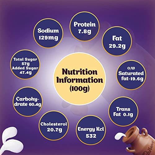 Image of Cadbury Dairy Milk Chocolate Bar Family Pack, 130 grams