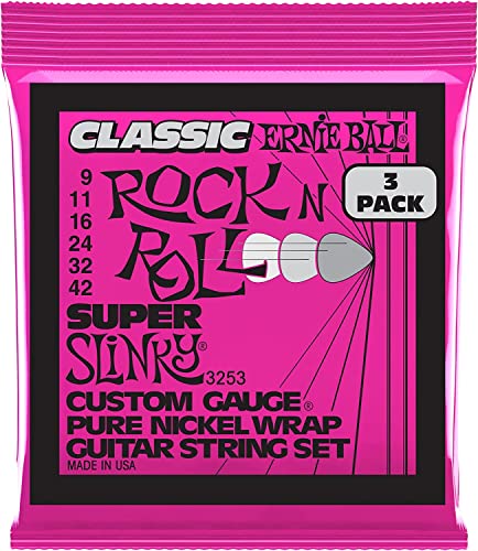 Image of Ernie Ball Regular Slinky Classic Pure Nickel Electric Guitar Strings 3-pack, 10-46 Gauge (P03251)