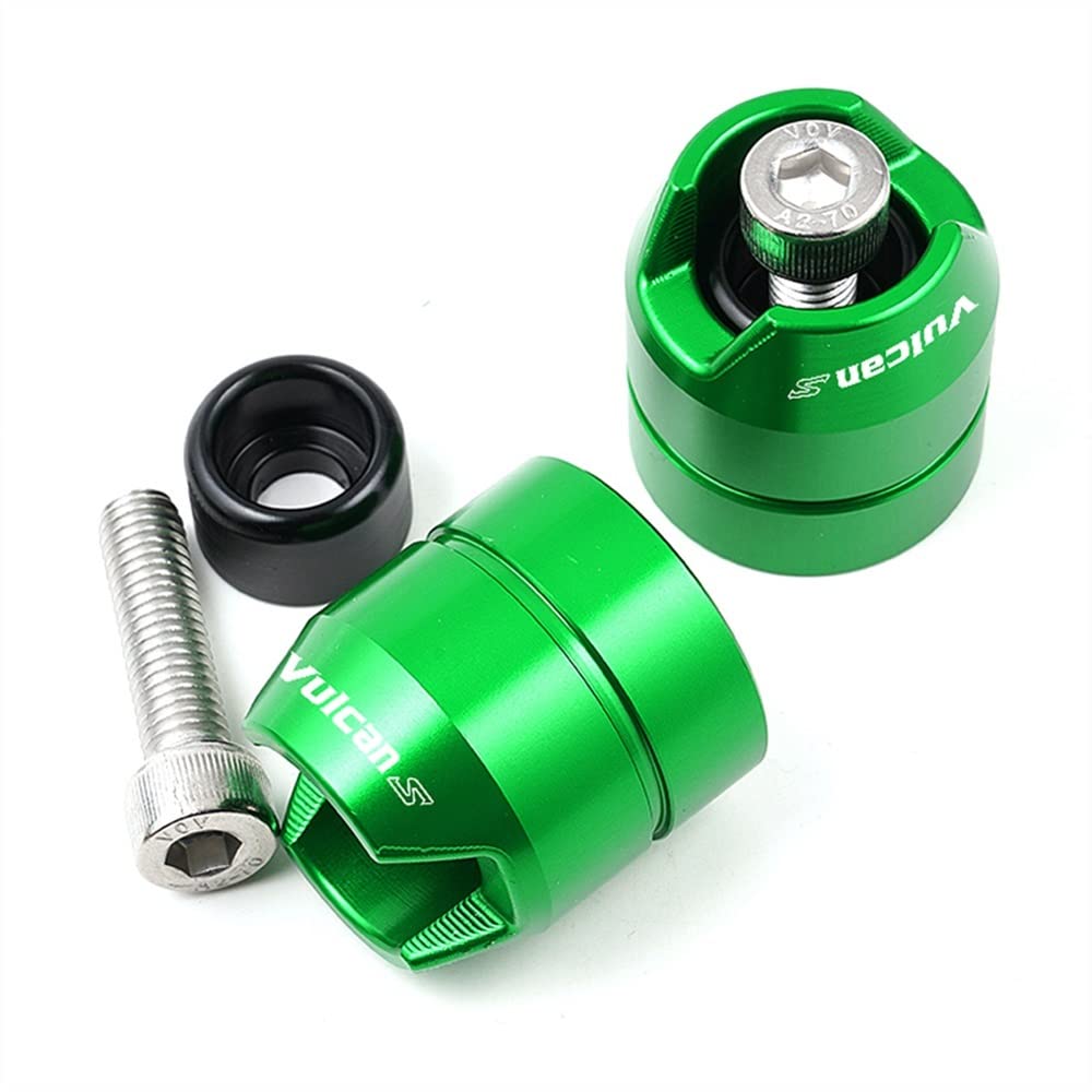 Manopole E Terminali Manubrio Per Kawasaki Vulcan S 650 2015-2023 – Alluminio CNC E Gomma Antiscivolo, Facili Da Montare, Colore Nero E Rosso