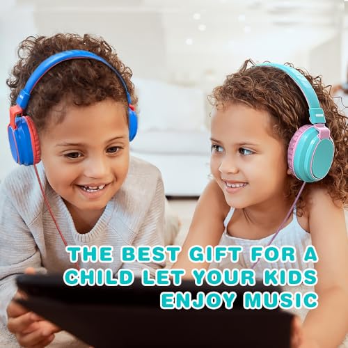 Midola MD-H01-CYAN Volume Limited 85/110Db Kids Headphone Over-Ear/On-Ear Foldable Sound Noise Protection Headset thumb #2