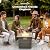 Outdoor Propane Fire Pit Table - CSA/ETL Certified Safe 50,000 BTU Pulse Ignition Weatherproof Square Wicker Propane Gas Fire Table w/Tile Tabletop Adjustable Flame - Glass Rocks