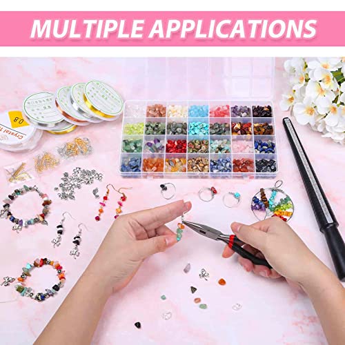 Selizo Ring Making Kit With Crystal Beads, 28 Colors Crystal Jewelry Making Kit With Crystals, Jewelry Wire, Pliers And Earring Making Supplies For Jewelry Making #TOP5
