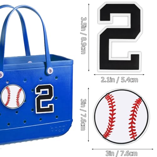 YIXIPAZH 2Pcs Number Charms for Handbag Insert & Decoration, Compatible with All Handbag Models2