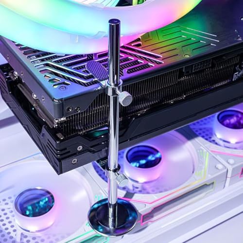 Image of GPU Sag Bracket, Adjustable Height GPU Holder, External GPU Kit for Graphics Card Support, Black