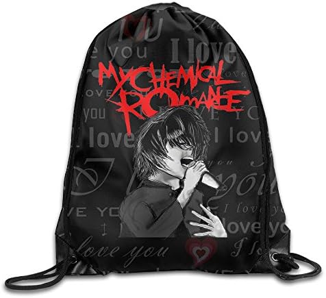 Nngogoing My Love Chemical Romance Drawstring Backpack Sack Bag Travel Bag