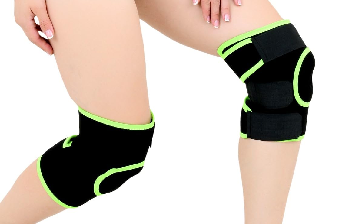 Knee Cap Support Belt Brace Open Patella for Pain Relief Sports Gym Running Arthritis and Protection for Men and Women Knee Support (FREE SIZE, GREEN) (B0CH9X4DKX) Amazon Price History, Amazon Price Tracker