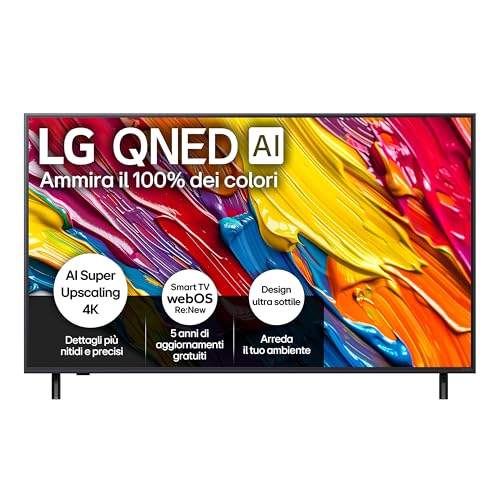 LG QNED AI QNED84 TV 55 pollici, Smart TV 4K,