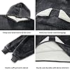 Touchat Wearable Blanket Hoodie for Kids & Teens 6-13 Year Old, Oversized Sherpa Fleece Sweatshirt with Pocket, Soft Cozy Hooded Blankets Christmas Birthday Gift for Boys and Girls, Grey #4
