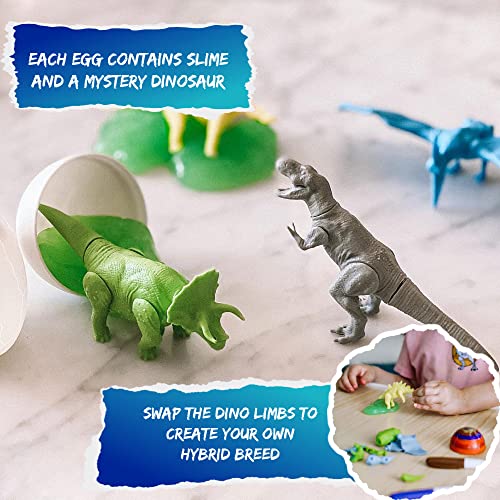 The Eggmazing Egg Decorator The DinoMazing Dinosaur Egg and Year-Round Egg Decorator Kit - Egg Decorating Spinner Arts and Crafts Activity - Includes Mystery Dino Eggs with Non-Toxic Slime and Markers