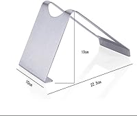 Vista 8 de CdyBox Estante de vino de acero inoxidable Soporte de botella de vino individual Exhibición (Plata)