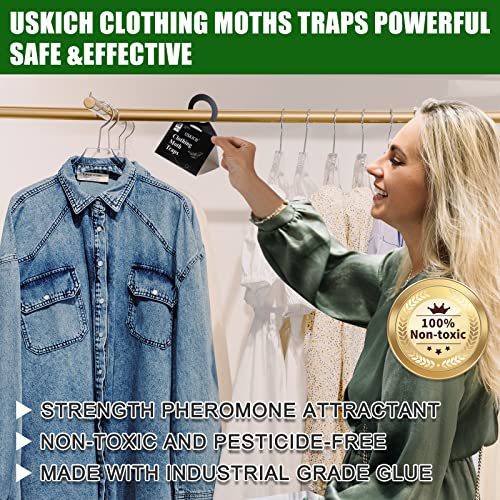 Moth Traps For Clothes Closets Moths, Clothes Moth Traps With Pheromones Prime,Clothing Moth Traps For Feathers, Fur, Wool And Carpet (16 Pack) #TOP4