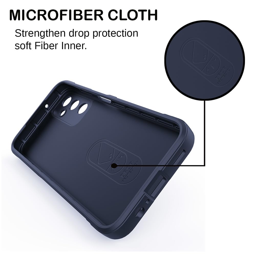 amazon basics Mobile Cover for Samsung Galaxy A05s 4G | Full Camera Protection | Liquid Silicon Case | Flexible Bumper Case for Samsung Galaxy A05s 4G (Dark Blue) offers donot miss