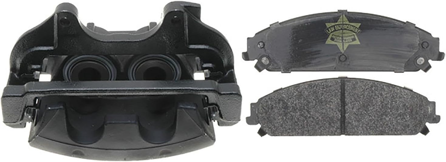 ACDelco Gold 18R2412PV (19322753) Front Disc Brake Caliper Assembly with Semi-Metallic Pads (Loaded Police)