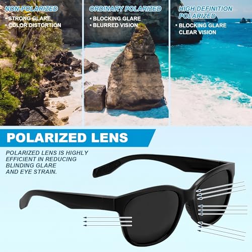 Image of Geiserailie Floating Polarized Fishing Sunglasses for Men Women UV Protection Lightweight Frame Boating Fishing Sport Glasses
