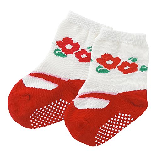 (チャックル) chuckle *ティノティノ*女の子足袋風ソックス レッド 12-15cm P9397-15-21 (チャックル) chuckle *ティノティノ*女の子足袋風ソックス レッド 12-15cm P9397-15-21