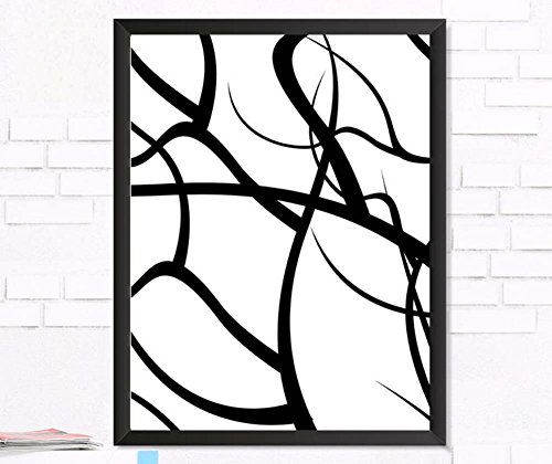 Tableau triptyque abstrait géométrique 40x60 cm pour salon et chambre