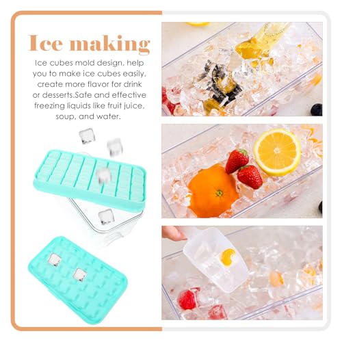 Bandeja para cubitos de hielo Zerodeko silicona azul cielo miniatura 6