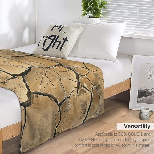Couverture en micro polaire marron 127 cm pour lit et canapé - 5