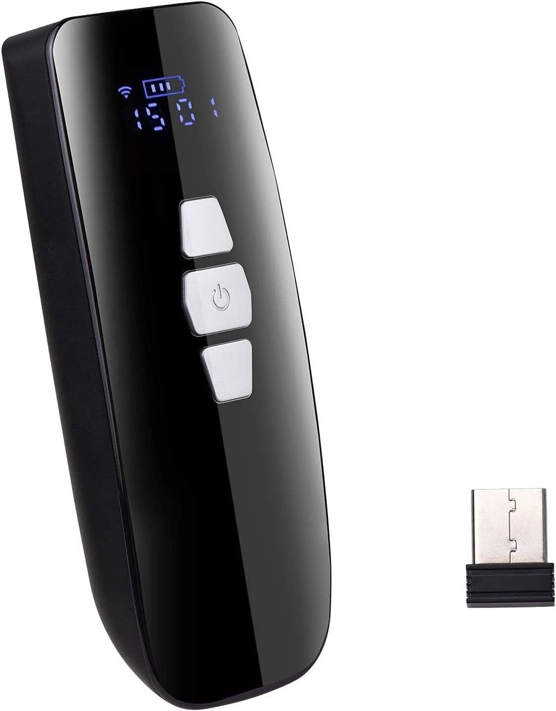 Mini przenośny skaner Bluetooth 1D Bezprzewodowy skaner kodów kreskowych z zamiatarką do przechowywania ekranu