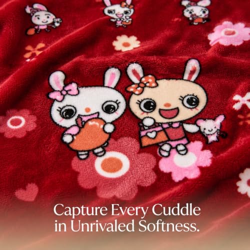 Image of VAS COLLECTIONS 280 GSM Baby Mink Blanket, Ultra Soft Warm Plush Cozy Blanket for Newborn Baby, Infants, Kids & Toddlers, Lightweight Comfortable Baby Blanket, 30 x 40 Inches (76 x 102 cm) - Ruby Red