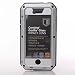 iPhone 5S Case,Gorilla Glass Luxury Aluminum Alloy Protective Metal Extreme Shockproof Military Bumper Heavy Duty Cover Shell Case Skin Protector for Apple iPhone 5/5S (Silver)