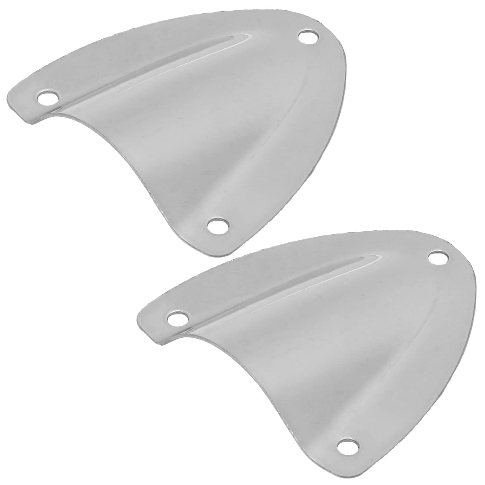Mrisata Clamshell Vent Cable Vent Cover Clam Shell Wire Cover Clamshell Ventilator Boat Hardware 2pcs Clam Shell Vent Wire Pass Through Cover Cover Polished Steel Accessory for - Image 4