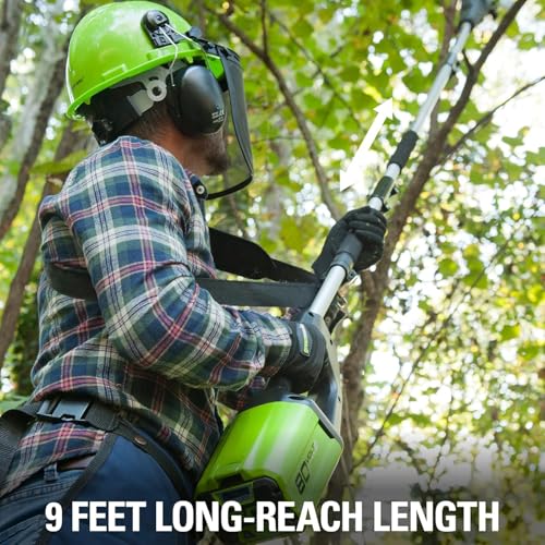 WaaYb Mini Chainsaw Cordless, 6 Inch Electric Chainsaw Shearing Saw with 1.3-2.5cm Extension Pole, Handheld Pole Saws for Tree Trimming, Garden Pruning Without battery 6-inch chainsaw - Image 4