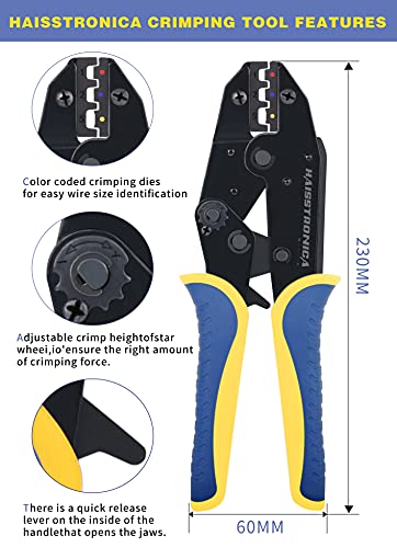 image for haisstronica Crimping Tool for Heat Shrink Connectors HS-8327 with 280