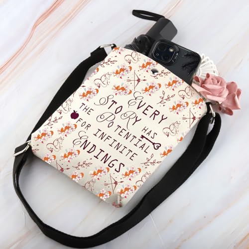 BDPWSS Every Story Has The Potential For Infinite Endings Book Quote Lover OUABH Crossbody Bag4