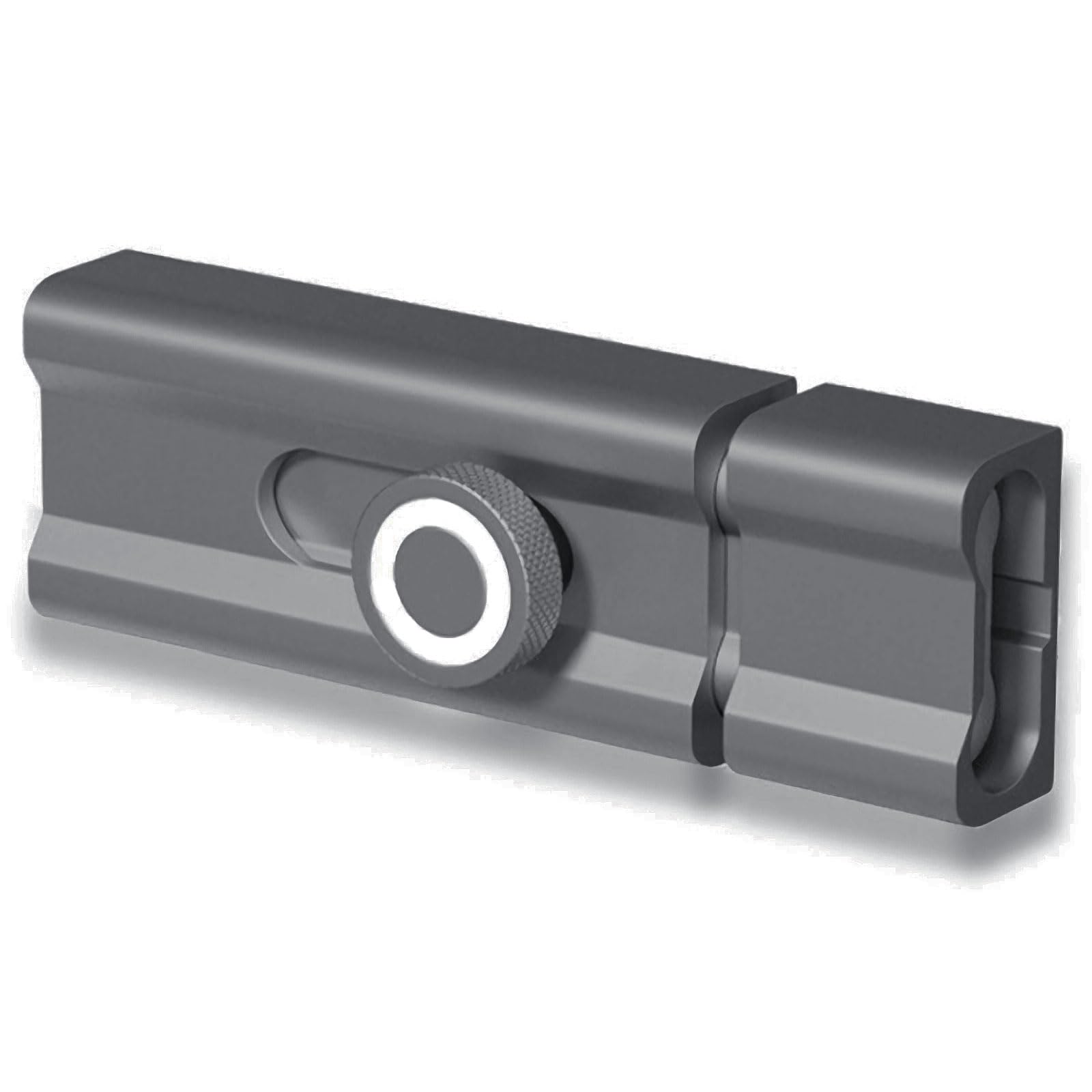 Door Bolt Locks 80mm Aluminum Alloy Slide Bolt Latch Adhesive-Mounted Sliding Locks Home Safety Door Lock for Wood, Metal, Glass and More (Grey)