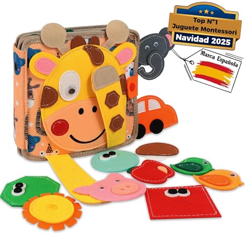 Olifty Libro Montessori 1 Año - Juguete Montessori Bebe - Juguete Bebé 1 Año - Libro Montessori Fieltro - Tablero Sensorial Montessori Educativo 1 2 3 Años Olifty Libro Montessori 1 Año - Juguete Montessori Bebe - Juguete Bebé 1 Año - Libro Montessori Fieltro - Tablero Sensorial Montessori Educativo 1 2 3 Años