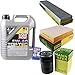 Produktbild QR-PARTS 69342958 Filter Set Inspektionspaket 5 Liter Motoröl Top Tec 4100 5W-40 MANN-FILTER Innenraumfilter Luftfilter Ölfilter