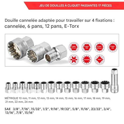 Trousse d'outils mécaniques de précision, kit de réparation compact pour auto - 6