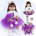 ZIYIUI Bambole Reborn in SILICONE Morbido, Bambole Reborn Originali ,Bambole Che Sembrano Vere ,24 Pollici 60 Centimetri ,Realistica Bambino Rinato con Peluche di Orso Viola