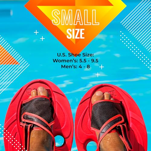 Image of Sunlite Sports Aqua Trainer 2-in-1 Resistance Hand and Feet Paddle, Water Aerobics Set for Pool, Adult Aquatic Exercise for Aqua Workout, Low Impact Upper Lower Body Workouts