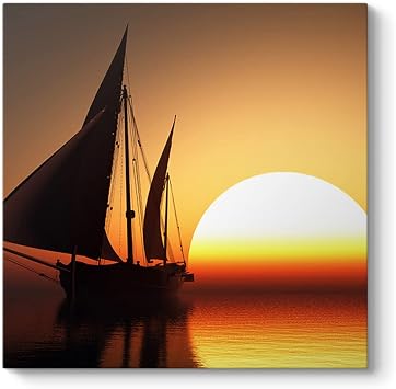 Yelkenli Gemi Tablosu 90 x 90