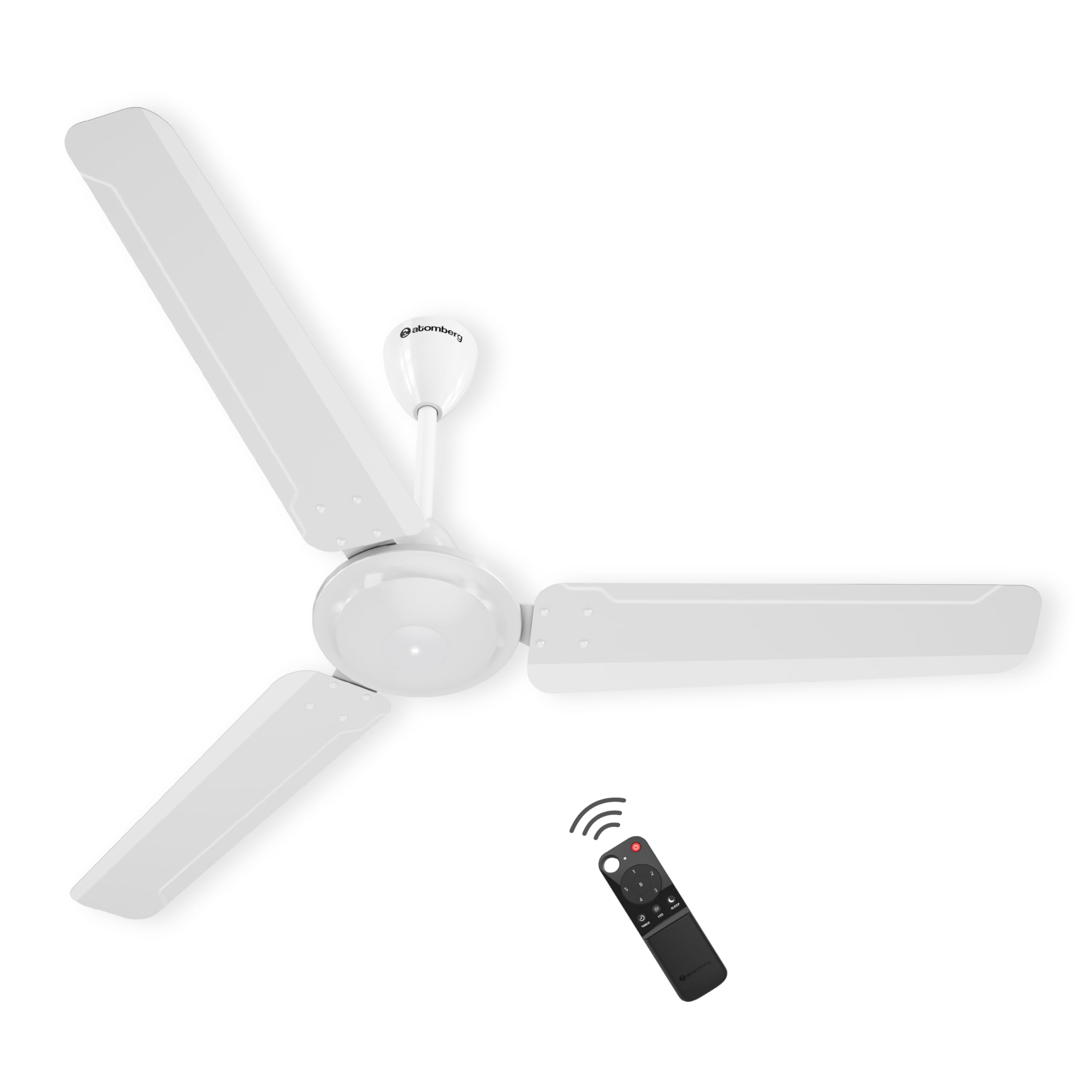 atomberg Ameza 1200mm BLDC Ceiling Fan with Remote Control | BEE 5 star Rated Energy Efficient Ceiling Fan | High Air Delivery | 1+1 Year Warranty (Gl...