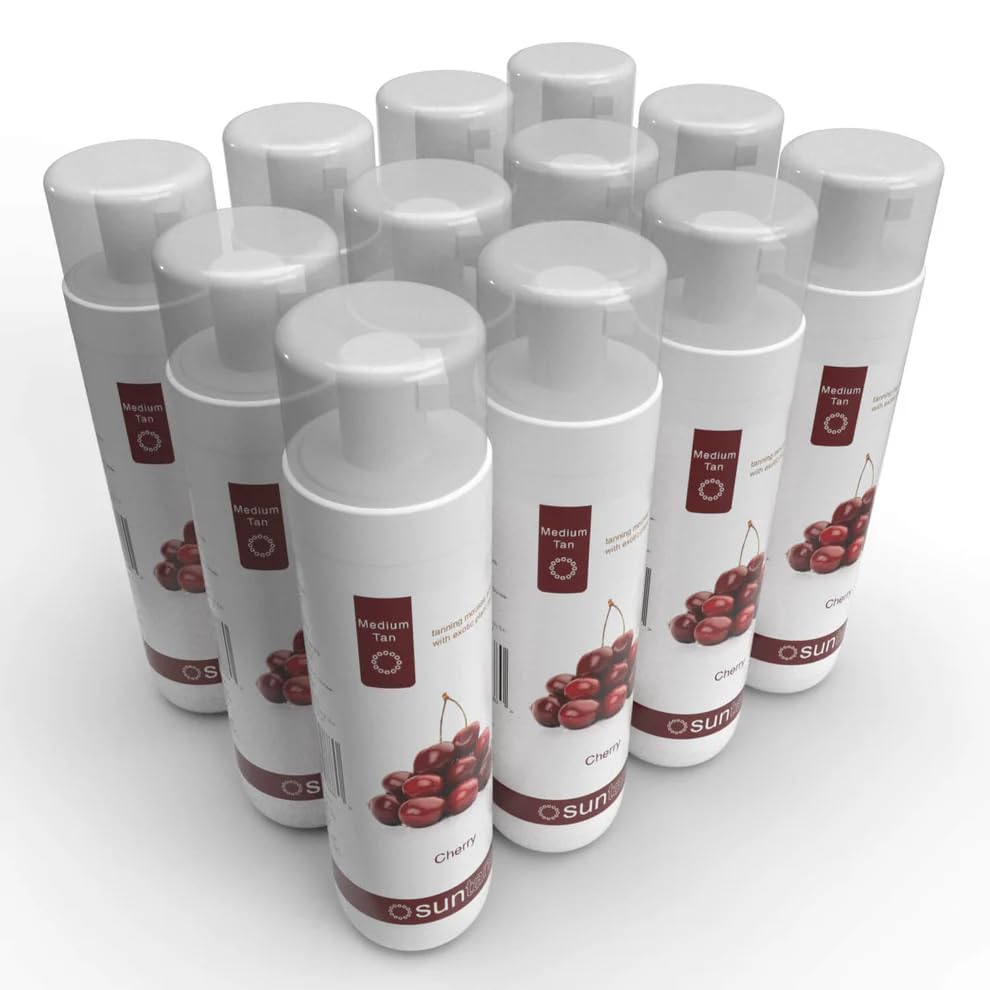 Suntana Mousse, Cherry Fragrance, 10% DHA, Medium to Medium Dark Skin Tone, Bronze Tint, 12 x 8 oz